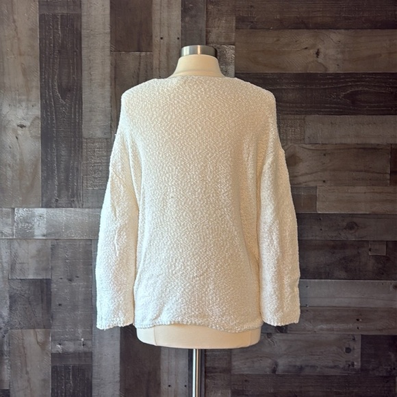 Urban Outfitters v-neck knit sweater medium cream boho neutral gorpcore fall - Picture 7 of 10